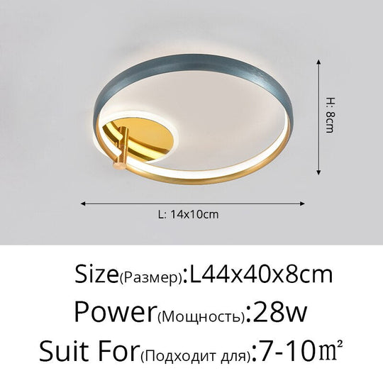 New Living Room Chandeliers High-Grade Aluminum Hall Ceiling Lamp Bedroom Modern Whole House Package