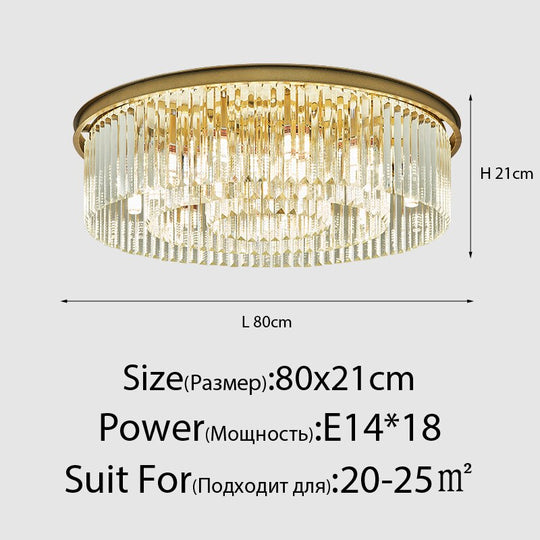 Susie - Modern Industrial Retro Crystal Chandelier 18Heads Gold3 Chandeliers