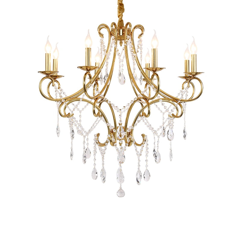 Aurora Borealis - European Style Modern Luxury Crystal Pendant Chandelier For Living Room Bedroom