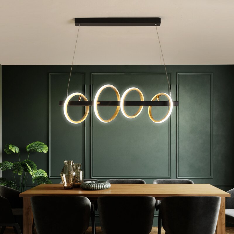 Nordic Modern Restaurant Led Hanging Light Industrial Pendant Lamps Indoor Lighting For Dining