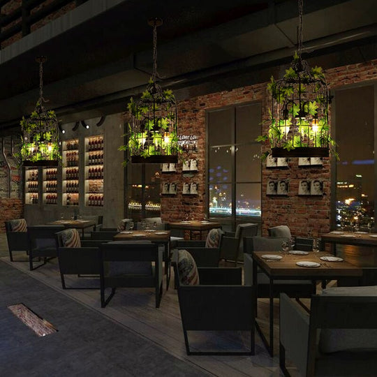 Plant Chandelier Net Red Music Western Restaurant Coffee Bar Hot Pot Shop Lighting Creative Cherry