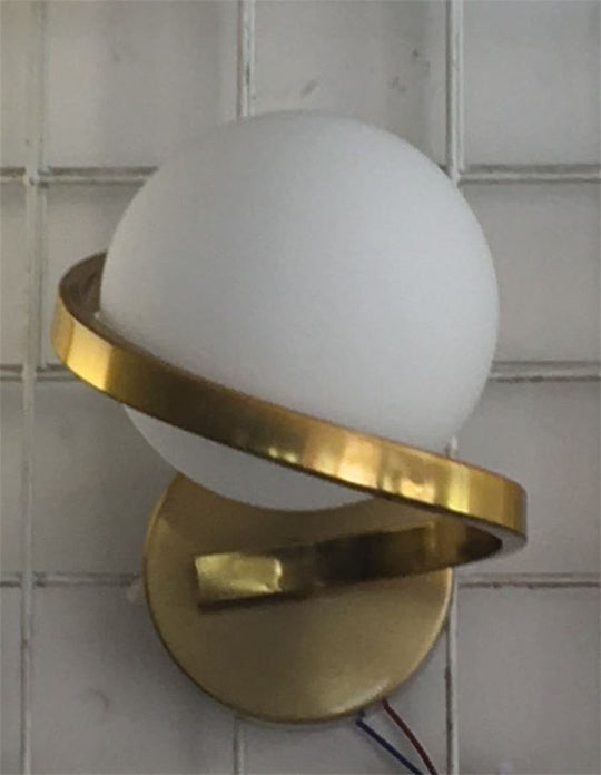 Black/White Metal Wall Lights Simple Living Room Bedroom Bedside Corridor Stairs Lamps G9 Sconce