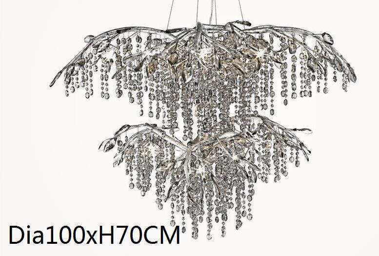 French Crystal Chandelier Designer Style Creative Living Room Dining Luxury Villa Decoration For
