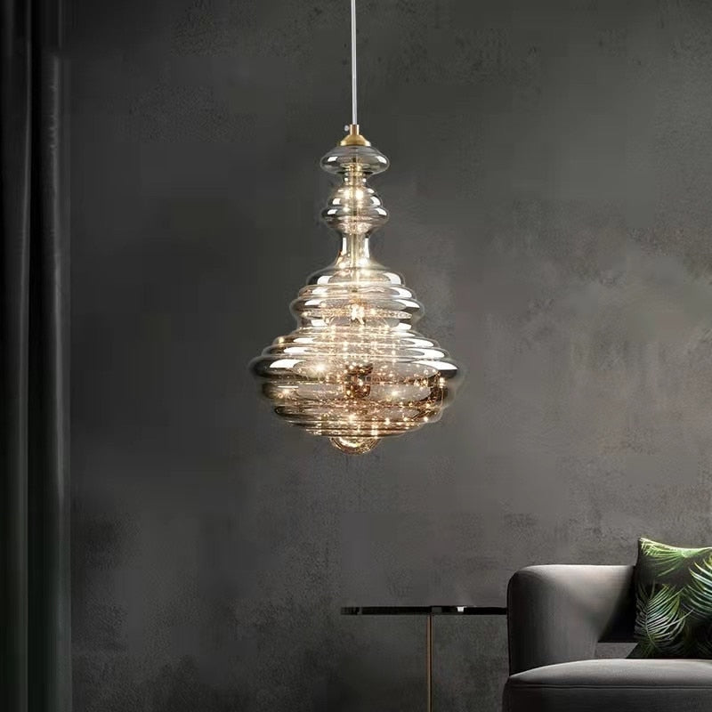 Creative Led Glass Lamp Store Cafe Dining Room Kitchen Table Decor Pendant Lights Modern Indoor