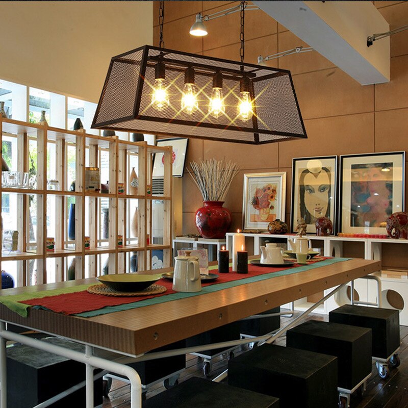 Nordic Industrial Restaurant Chandelier Retro Loft Bar Shop Internet Cafe Lighting Clothing Iron