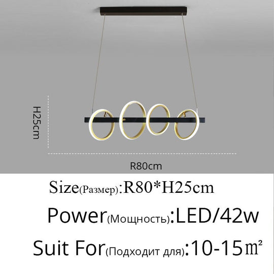 Nordic Modern Restaurant Led Hanging Light Industrial Pendant Lamps Indoor Lighting For Dining