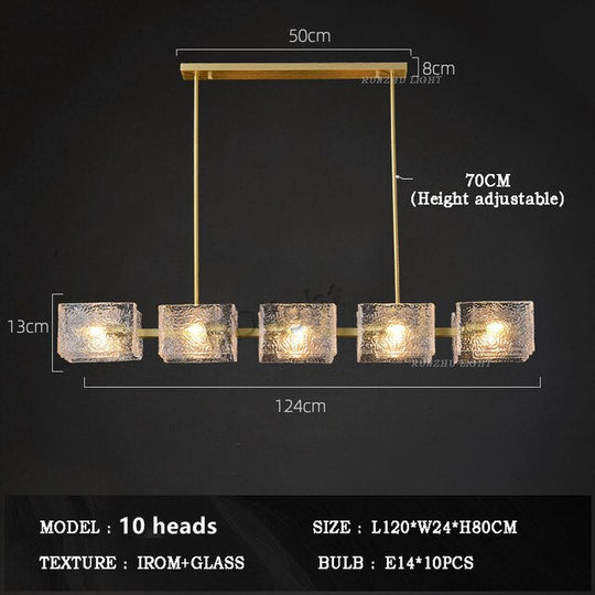 New Creative Crystal Chandelier Modern Luxury Living Room Restaurant Pendant Light Irregular Luster