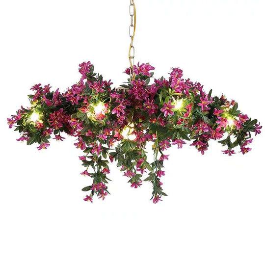 Music Dining Bar Flower Chandelier Net Red Shop Plant Pendant Light Innovative Artistic Lighting