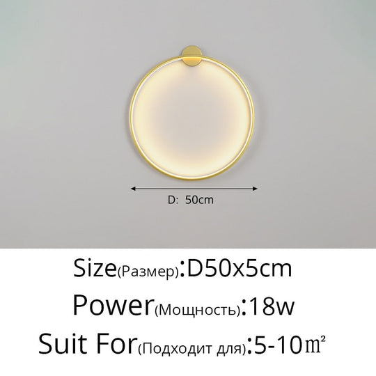 New Minimalist Led Wall Lamps For Bedroom Bedside Sofa Background Light Stairwell Aisle Hallway