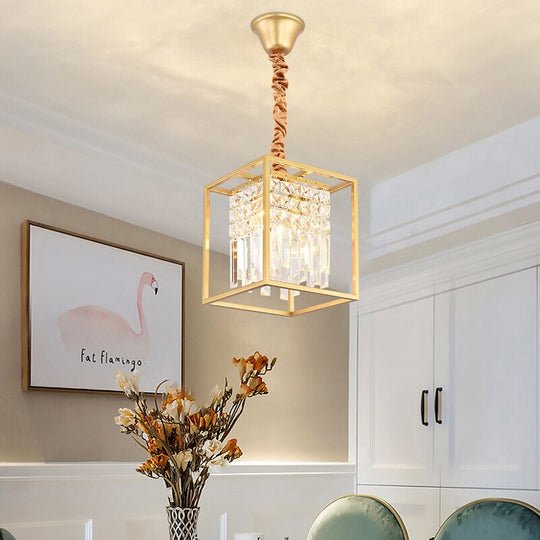 Modern Crystal Chandelier Black /Gold Haning Lamp For Dining Room Luxury Home Decor Kitchen Island