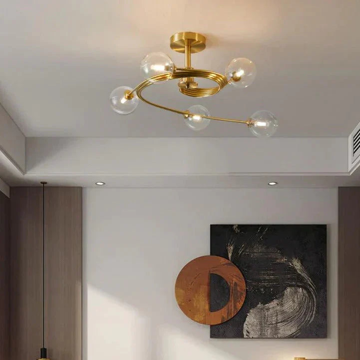 Aimee - Nordic Creative Rotate Bedroom Room Lamp Copper Ceiling