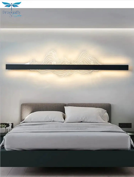 Aluminum Outdoor Lighting Ip65 Waterproof Led Wall Lamp Modern Garden Porch Sconce Lights Black
