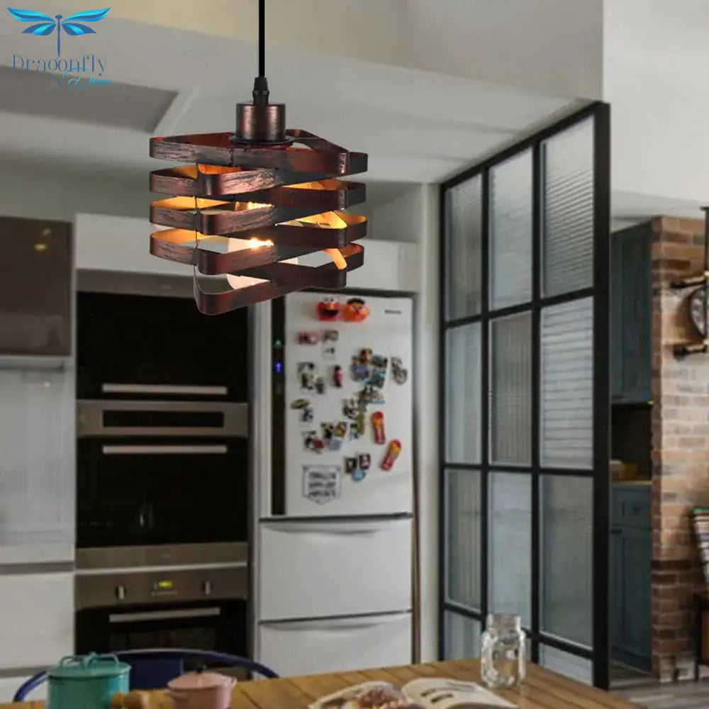 Alviro - Vintage Retro Loft Pendant Light Industrial Hanging Lamp