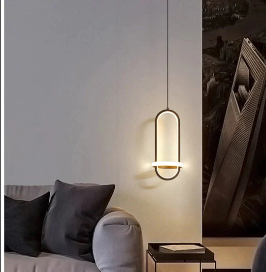 Bedside Chandelier Modern Simple Long - Line Atmosphere Lamp Pendant