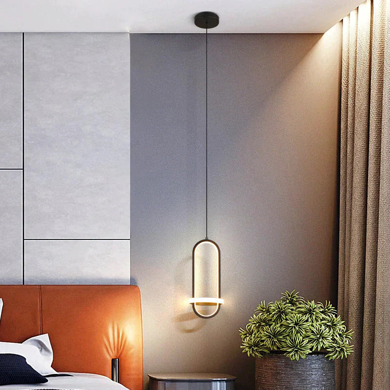 Bedside Chandelier Modern Simple Long - Line Atmosphere Lamp Pendant