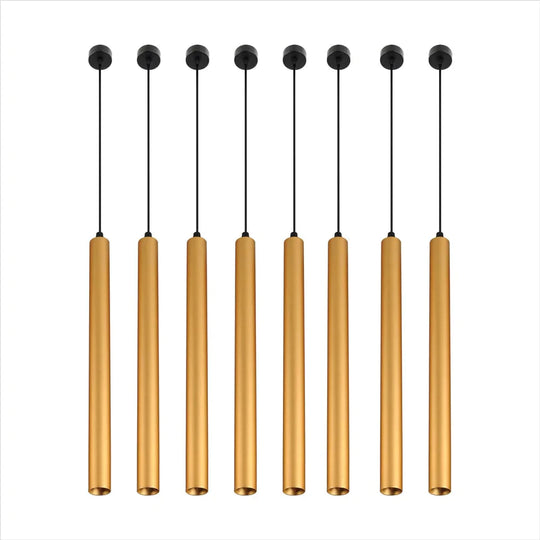 Black Industrial Pendant Lights Long Tube Hanging Lamp For Living Room Home Light Fixtures Decor