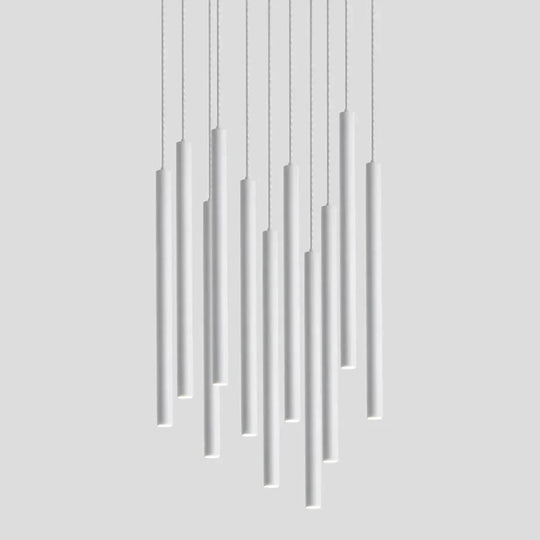 Black Industrial Pendant Lights Long Tube Hanging Lamp For Living Room Home Light Fixtures Decor