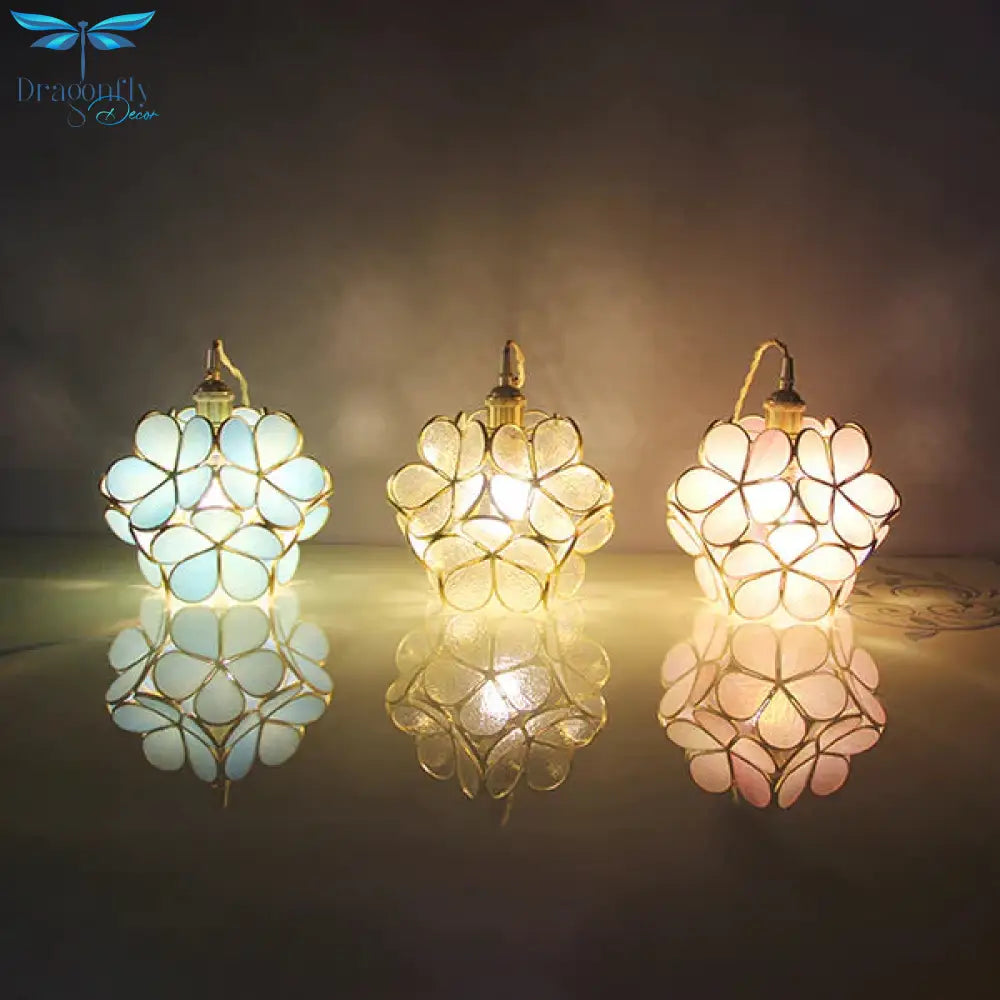 Blooming Beauty: Tiffany Style Pendant Light With Captivating Colors Lighting