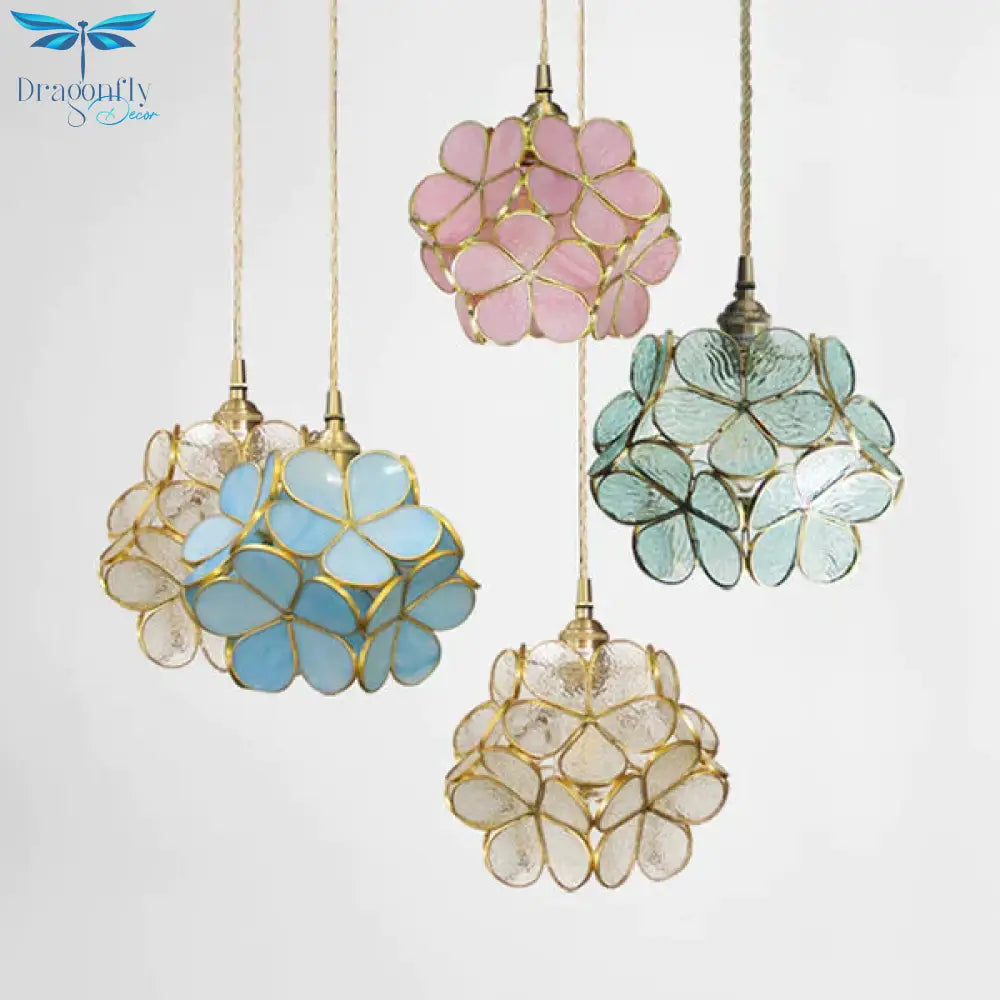 Blooming Beauty: Tiffany Style Pendant Light With Captivating Colors Lighting