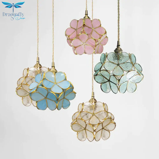 Blooming Beauty: Tiffany Style Pendant Light With Captivating Colors Lighting
