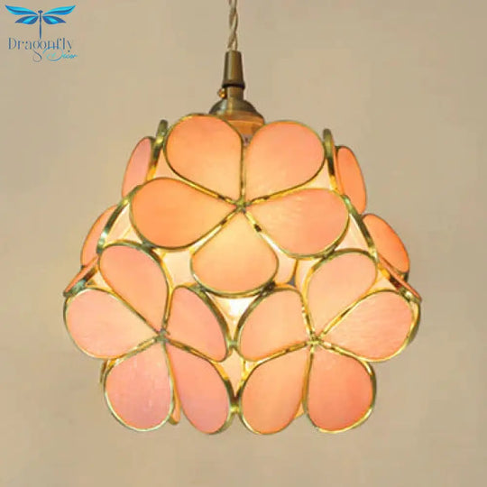 Blooming Beauty: Tiffany Style Pendant Light With Captivating Colors Lighting
