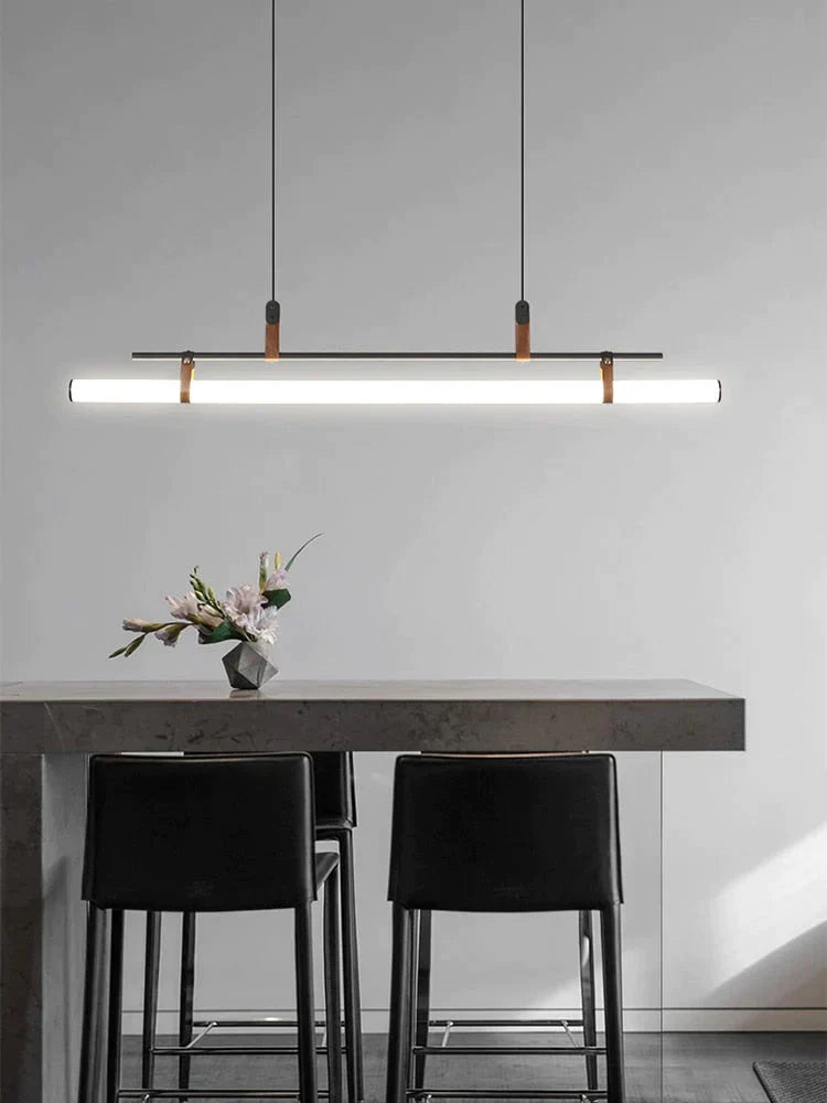Casia V - Modern Linear Led Bar Pendant Lamp For Dinning Room Kitchen Office Space Pendant Light