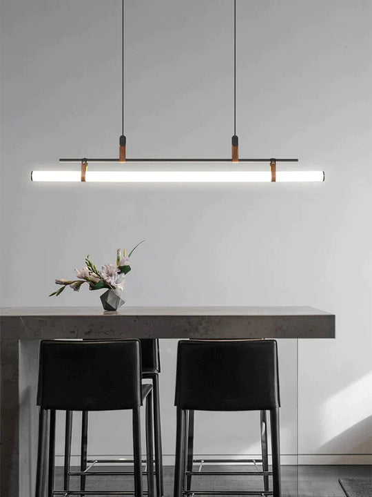 Casia V - Modern Linear Led Bar Pendant Lamp For Dinning Room Kitchen Office Space Pendant Light