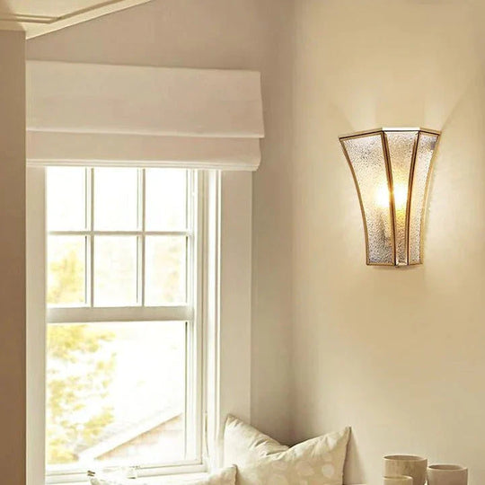 Creative Country Style Bedside Lamp Corridor Aisle Copper Wall Lamps
