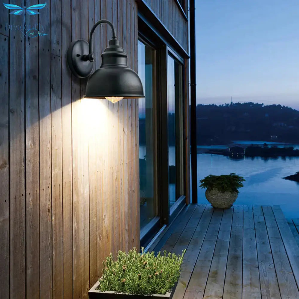 Cross Border Retro Outdoor Wall Lamp Waterproof Courtyard Villa Balcony Exterior Gate Manufacturer