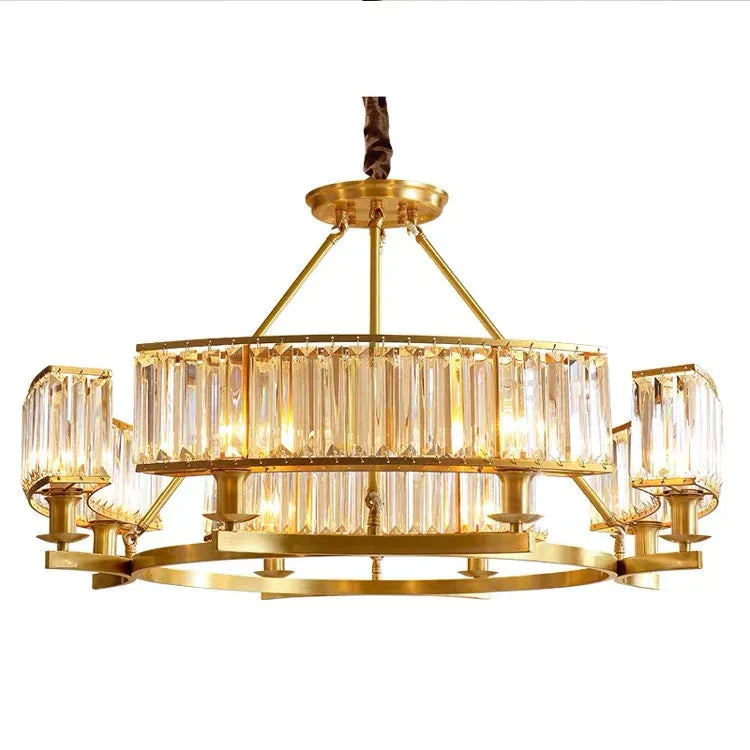 Modern Amreican Industrial Crystal Ceiling Lights E14 Led Lamp For Living Room Bedroom Kitchen