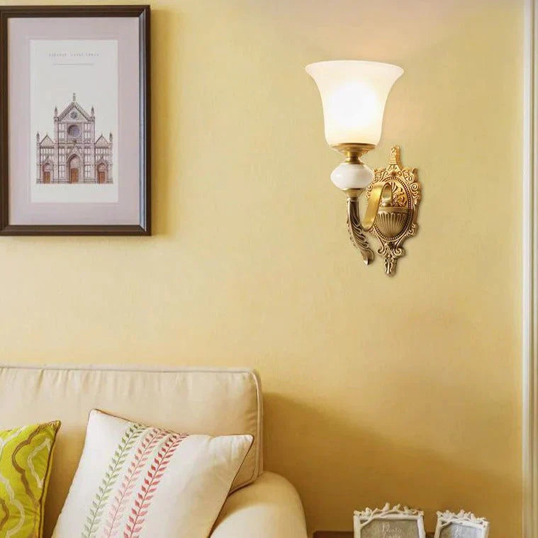 Domestic American Country All Copper Wall Lamp Lamps