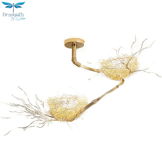 Golden Pendant Light Fixture With Egg Matte White Glass Shade