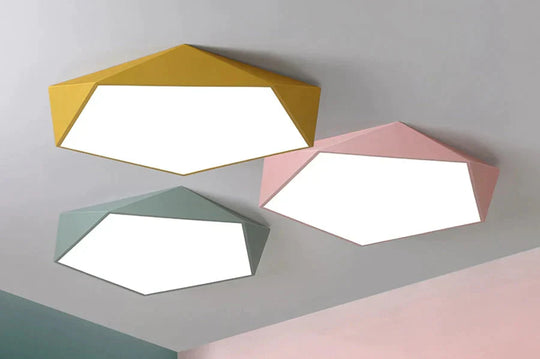 Greta - Macarons Ceiling Lights Colorful Lampshade Lamp For Living Room Bedroom Kids Mount Indoor