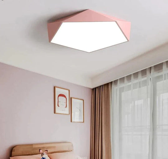 Greta - Macarons Ceiling Lights Colorful Lampshade Lamp For Living Room Bedroom Kids Mount Indoor