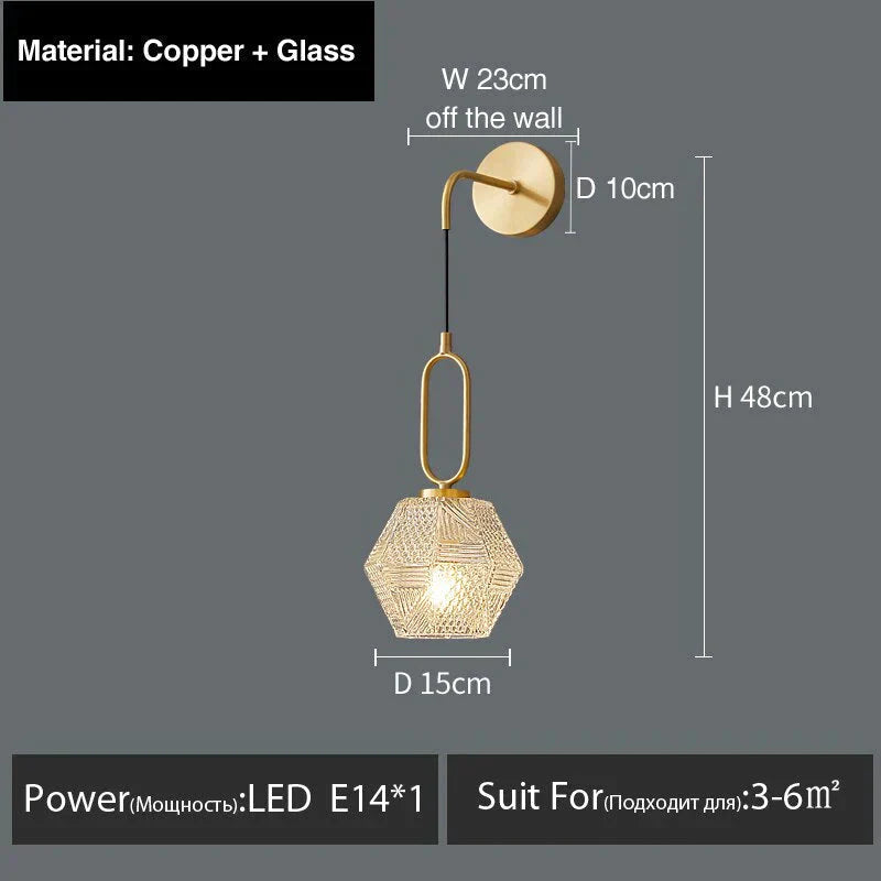 Haleh - Nordic Postmodern Luxury Led Wall Lamp A Style / White Light Light