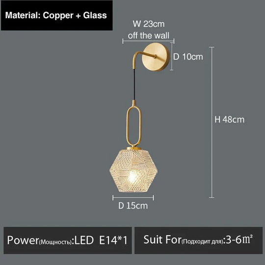 Haleh - Nordic Postmodern Luxury Led Wall Lamp A Style / White Light Light