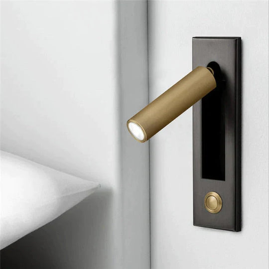 Headboard Wall Lamp Black &amp; Brass
