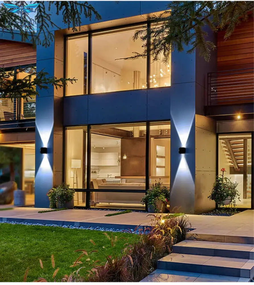 Indoor Lighting Led Wall Lamp Ip65 Waterproof &amp; Outdoor Aluminum Light Surface Mounted Cube Garden