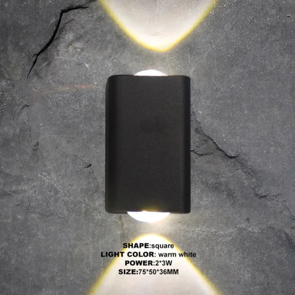 Indoor Lighting Led Wall Lamp Ip65 Waterproof &amp; Outdoor Aluminum Light Surface Mounted Cube Garden