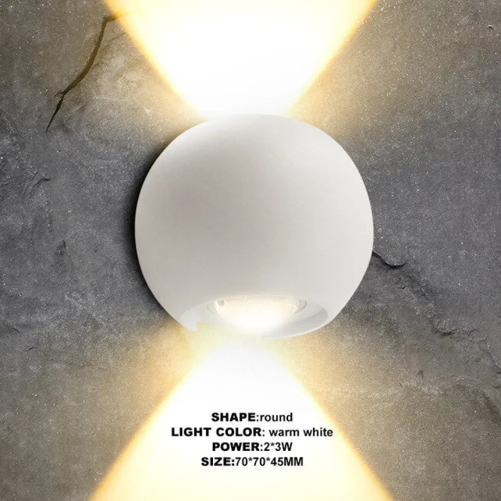Indoor Lighting Led Wall Lamp Ip65 Waterproof &amp; Outdoor Aluminum Light Surface Mounted Cube Garden
