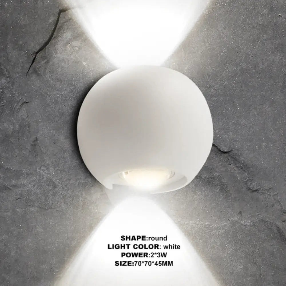 Indoor Lighting Led Wall Lamp Ip65 Waterproof &amp; Outdoor Aluminum Light Surface Mounted Cube Garden