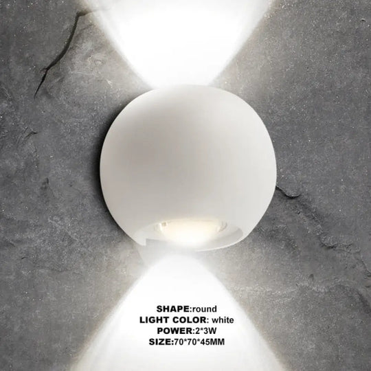 Indoor Lighting Led Wall Lamp Ip65 Waterproof &amp; Outdoor Aluminum Light Surface Mounted Cube Garden