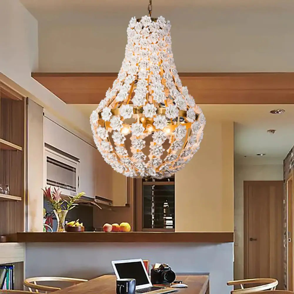 Laser - Cut Chandelier Lamp Nordic Metal 9 Heads 16’/19.5’ Wide Silver/Gold Pendant Lighting