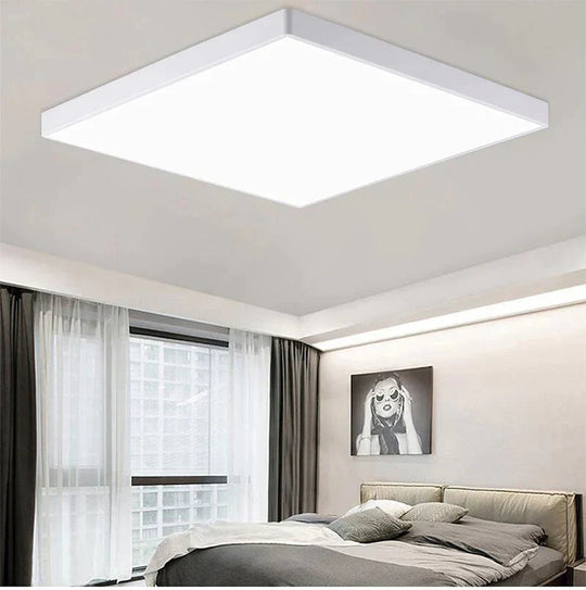 Lauren - Led Ceiling Light Acryl Alloy Modern Lamp Living Room Lighting Round &amp; Square 3Cm Super