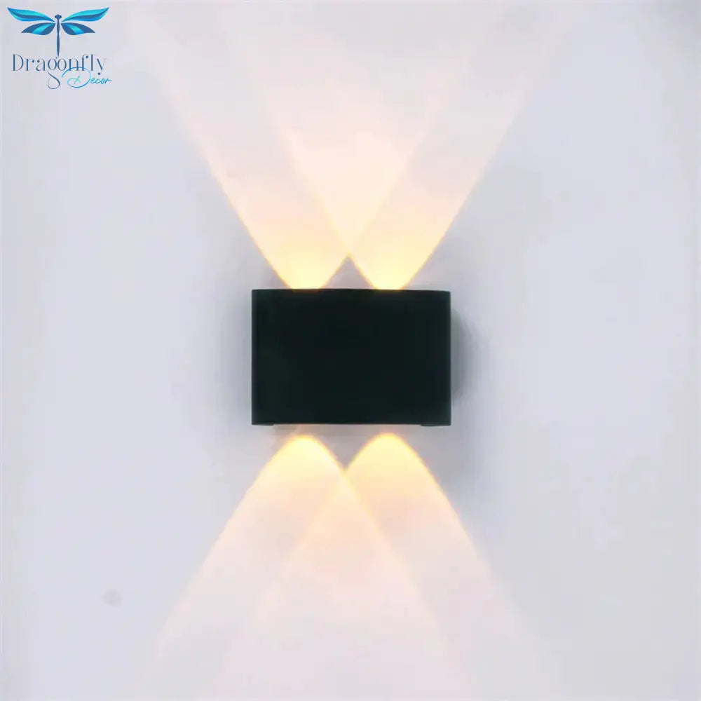 Led Wall Light Outdoor Waterproof Modern Nordic Style Indoor Lamps Living Room Porch Garden Lamp 2W
