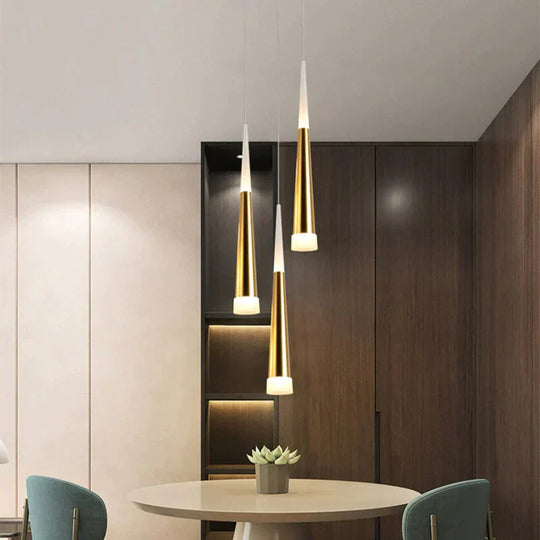 Lisbon Vi - Led Metal Pendant Droplight Lamp For Dining Bedroom Pendant Light