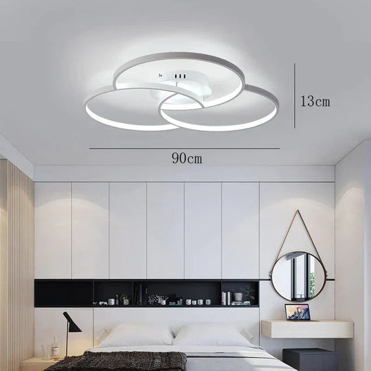 Nordic - Inspired Led Ceiling Lamp - Illuminate Your Living Room Or Bedroom With Elegance And Style