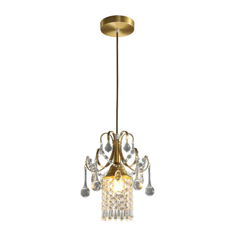 Luxury Single Head Crystal Dining Room Pendant Light