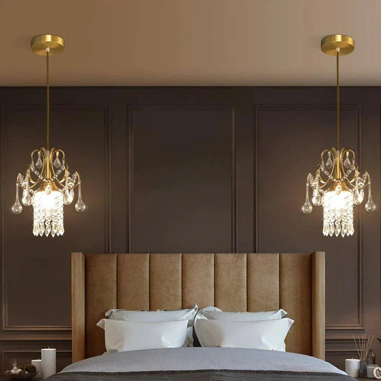 Luxury Single Head Crystal Dining Room Pendant Light