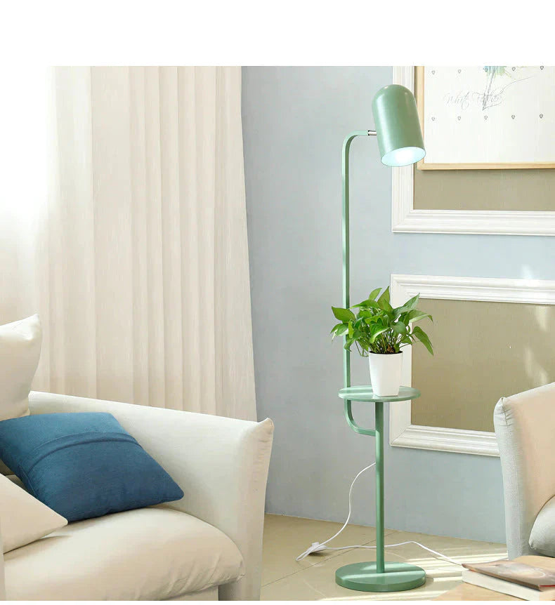 Macarone Living Room Tea Table Floor Lamp Creative Bedroom Study Office Personalized Color Plant